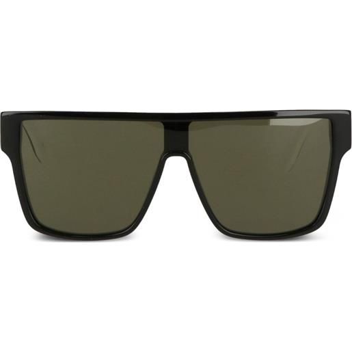 Alexander McQueen occhiali da sole squadrati - nero