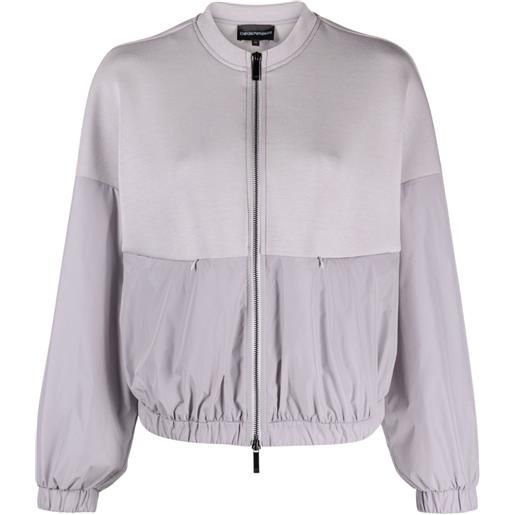 Emporio Armani bomber con inserti - viola