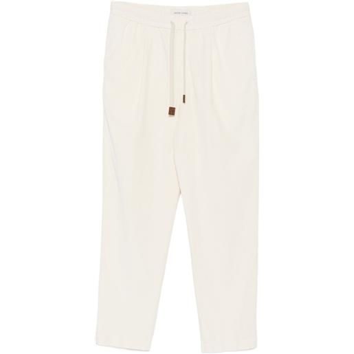 Jacob Cohën pantaloni in cotone con coulisse - toni neutri
