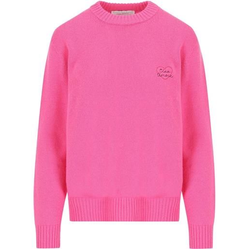Giada Benincasa maglione con ricamo - rosa