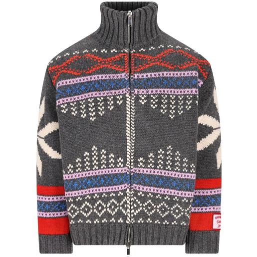 Giada Benincasa cardigan con zip - grigio