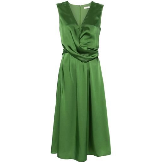 LIU JO abito midi in raso - verde