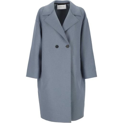 Harris Wharf London caban doppiopetto con revers - grigio