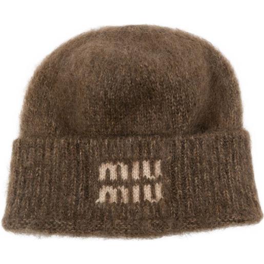 Miu Miu cappello cuffia - marrone