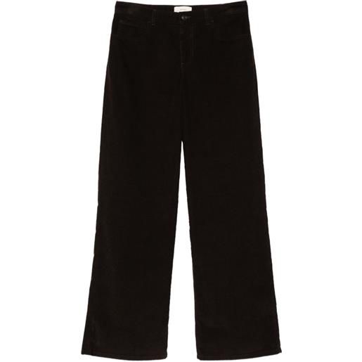 The Row pantaloni eglitta a coste - marrone