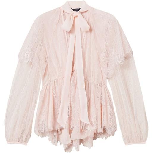 TWINSET blusa con motivo intrecciato - rosa