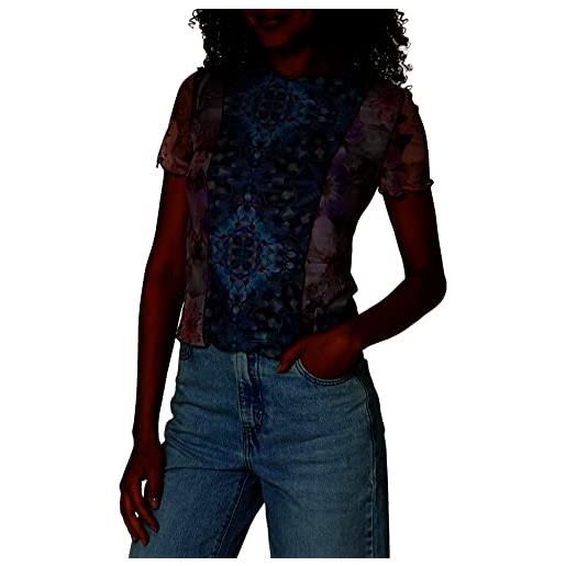 Desigual ts_copenhague t-shirt, blue, xs da donna