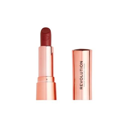 REVOLUTION satin kiss lipstick rossetto 4 g rose muted red