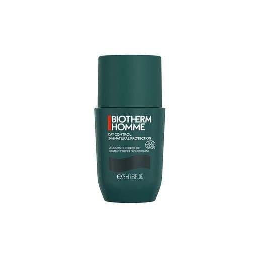 Biotherm Homme 24h day control natural protection deodorante roll-on 75 ml