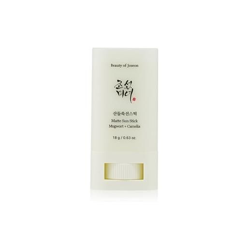 Beauty of Joseon matte sun stick mugwort + camelia (spf 50+ pa++++) stick solare 18 g
