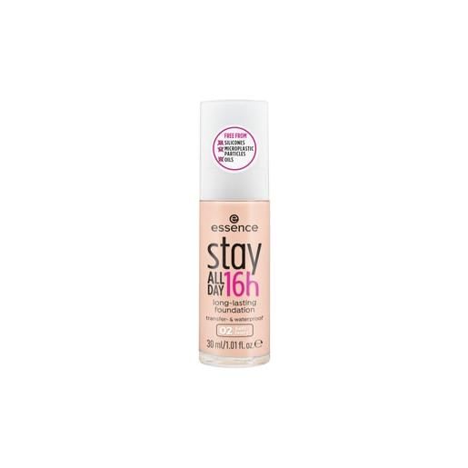 essence stay all day 16h long-lasting fondotinta liquido 30 ml nr. 02 - soft ivory