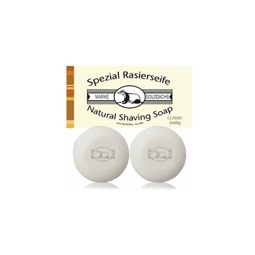 Golddachs classic sapone da barba 2 x 60 g