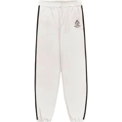 Sporty & Rich joggers con ricamo logo - bianco