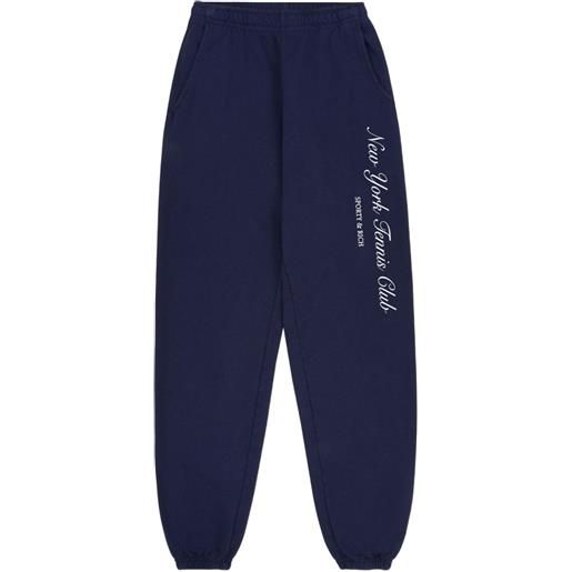 Sporty & Rich joggers con logo - blu