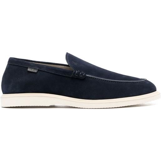 Hogan mocassini con punta smussata - blu
