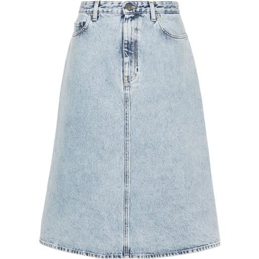 TOTEME gonna midi denim - blu