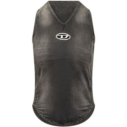 Diesel abito denim a coste - nero