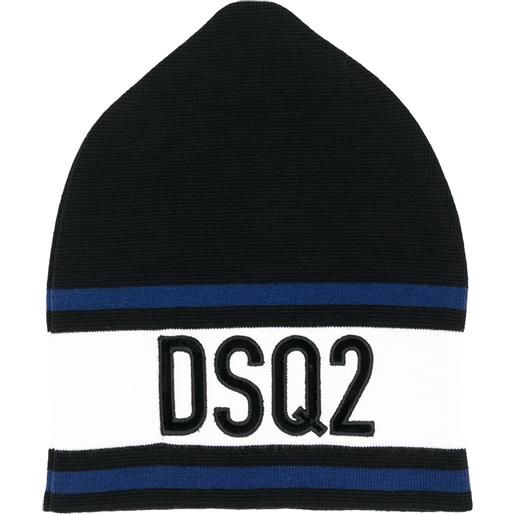 DSQUARED2 berretto con ricamo - nero