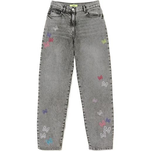 TWINSET jeans myfo con ricamo - grigio