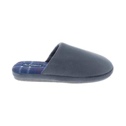 de fonseca pantofole uomo invernali da camera calde ciabatte leggere e flessibili giovanili, grigio