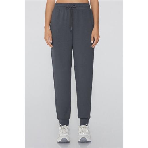 Tezenis jogger felpa viscosa soft touch donna grigio