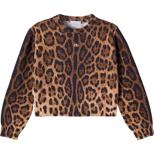 Dolce&Gabbana Kids pullover dg in jacquard di lana