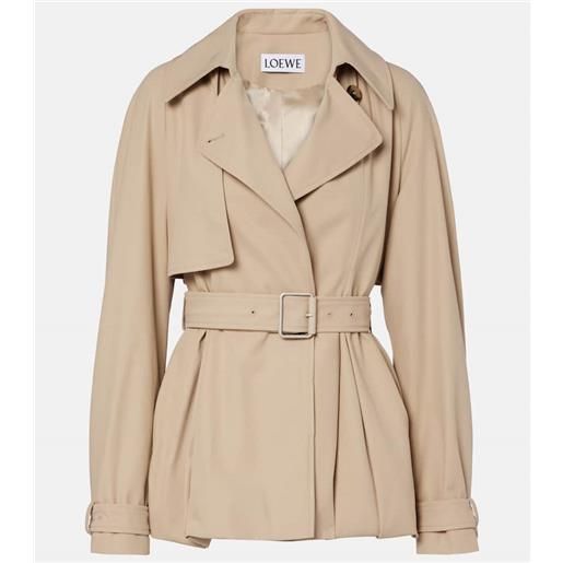 Loewe giacca in gabardine di cotone