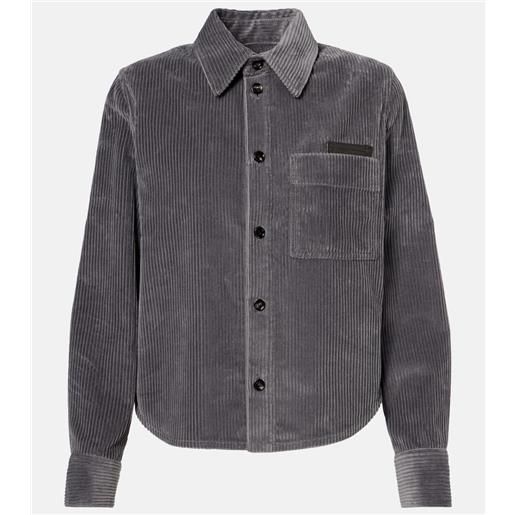 Bottega Veneta camicia in velluto di cotone a coste