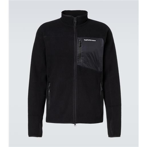 Peak Performance giacca pile in pile con jersey