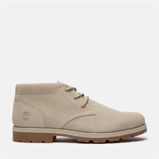 Timberland - stivale stringato britton square mid da uomo in marrone chiaro, uomo, marrone, taglia: 41
