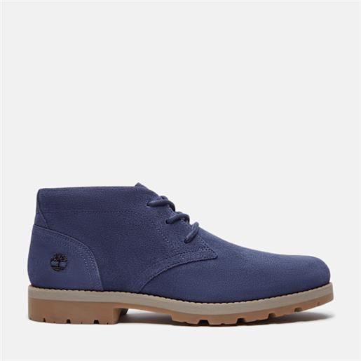Timberland - stivale stringato britton square mid da uomo in blu, uomo, blu, taglia: 40