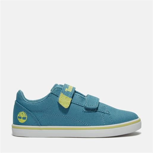 Timberland - sneaker bassa con velcro stone jump da bambino (dal 20 al 30) in blu, blu, taglia: 21