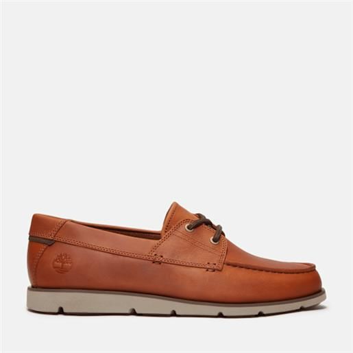 Timberland - scarpa stringata grafton bay da uomo in arancione, uomo, arancione, taglia: 40