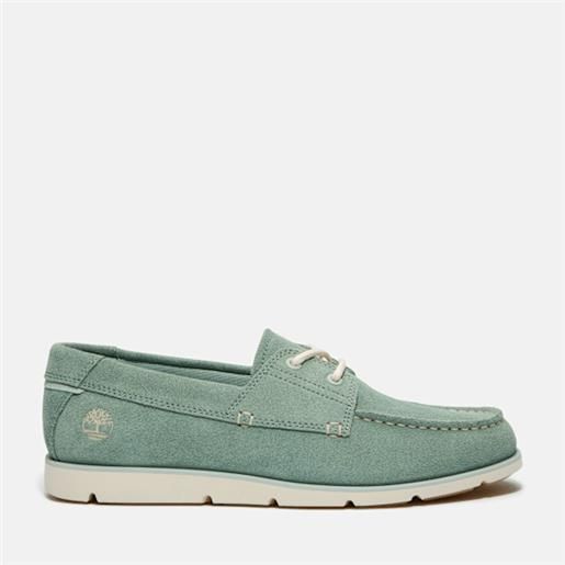 Timberland - scarpa stringata grafton bay da uomo in verde chiaro, uomo, verde, taglia: 40