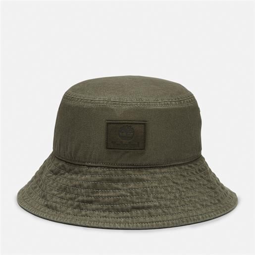 Timberland - cappello da pescatore monocromatico in verde, verde, taglia: lxl