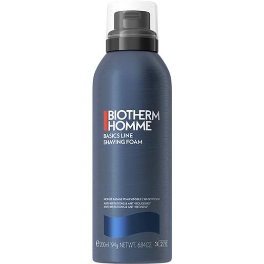 Biotherm foam shaver 200 ml schiuma da barba bomboletta