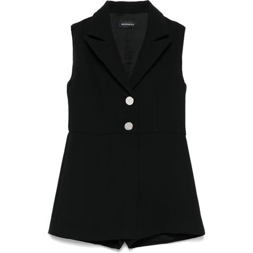 Monnalisa tutina con revers a lancia - nero