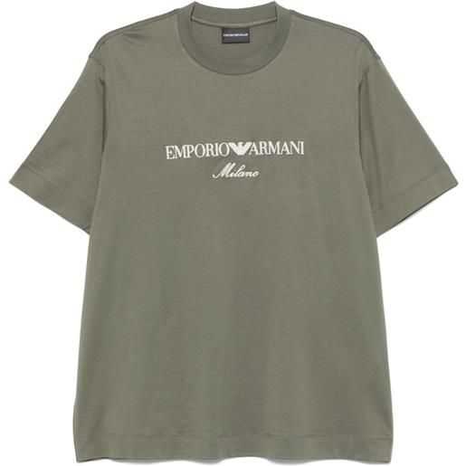Emporio Armani t-shirt con logo - verde
