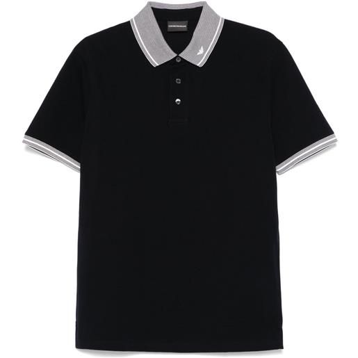 Emporio Armani polo con logo - blu