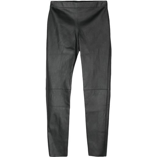 JOSEPH leggings in pelle - nero