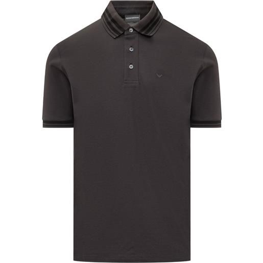 Emporio Armani polo con logo - grigio