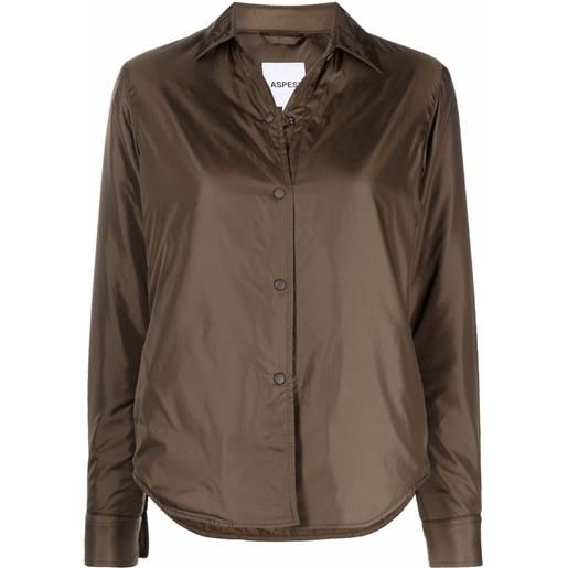 ASPESI giacca-camicia imbottita - verde