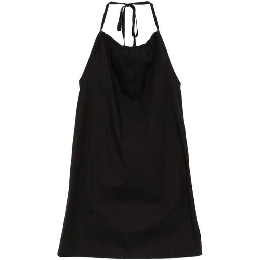 James Perse abito in popeline - nero