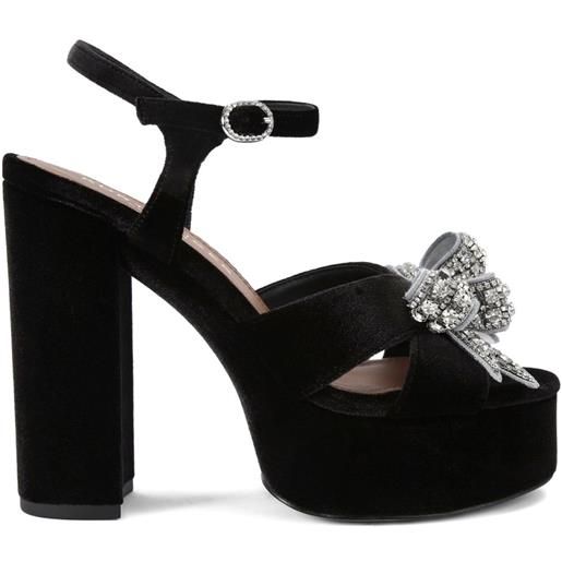 Kurt Geiger London sandali con plateau 125mm - nero