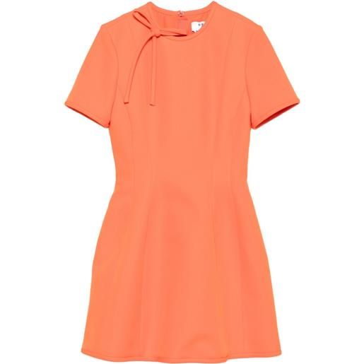 MSGM abito corto a maniche corte - arancione