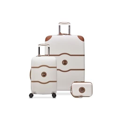 DELSEY paris chatelet air 2.0 hardside bagaglio con ruote spinner, angora, 2 piece set (19/28), chatelet air 2.0 hardside bagaglio con ruote spinner