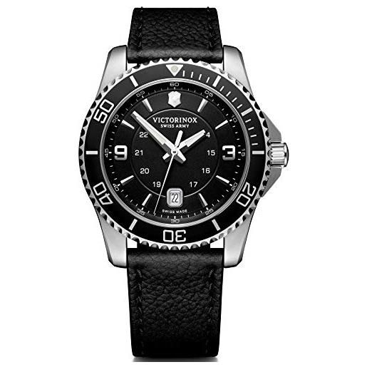 Orologio Victorinox Maverick Large Nero Acciaio 43mm 241697 :: Sorelle