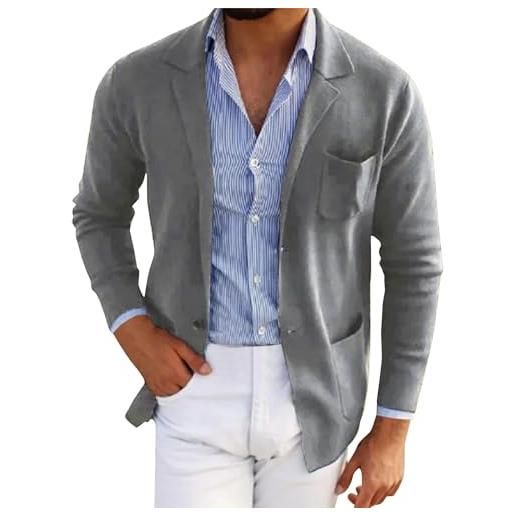 Generic blazer da uomo a maniche lunghe giacca blazer da uomo uk slim fit smart casual business suit giacca sottile blazer sportivo da uomo abiti leggeri abiti quotidiani giacche per feste di nozze top, 