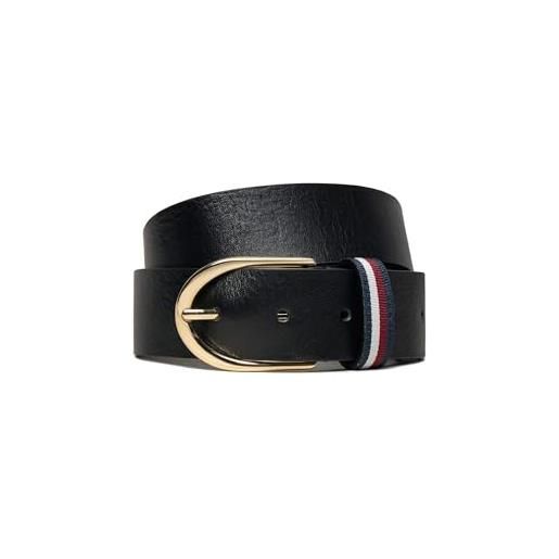 Tommy Hilfiger donna cintura casual in pelle, nero (black), 90 cm