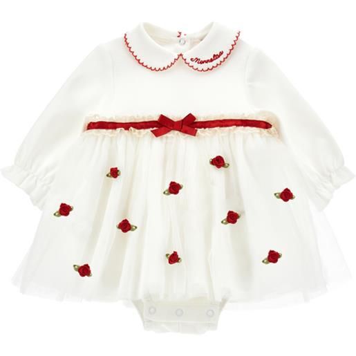 Monnalisa abito neonata roselline tulle